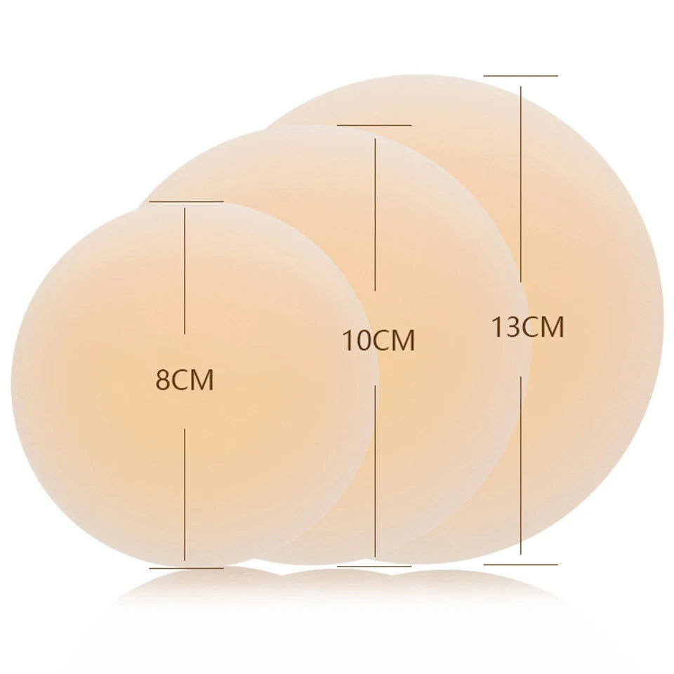 Seamless Nipple Cover Adhesive Silicone Breast Pasties Women Sticky Invisible Stick-On Bra Boob Tape for All Skin Tones