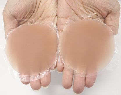 Seamless Nipple Cover Adhesive Silicone Breast Pasties Women Sticky Invisible Stick-On Bra Boob Tape for All Skin Tones