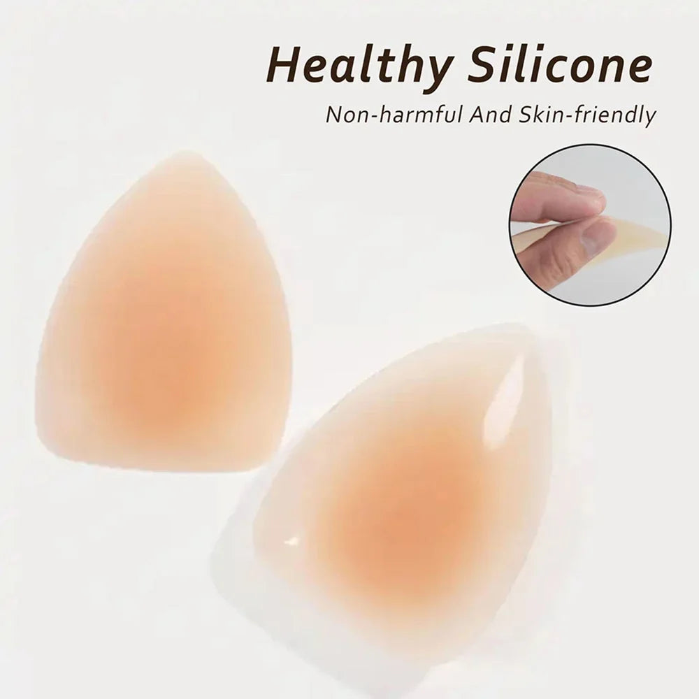 “Triangle Silicone Nipple Covers – Invisible & Reusable”