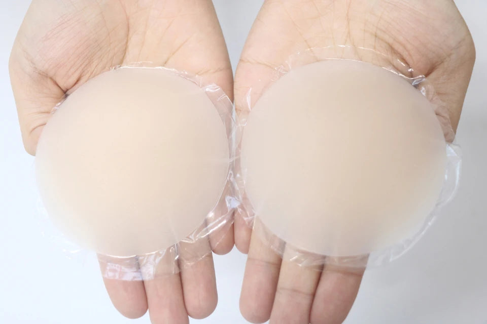 Seamless Nipple Cover Adhesive Silicone Breast Pasties Women Sticky Invisible Stick-On Bra Boob Tape for All Skin Tones