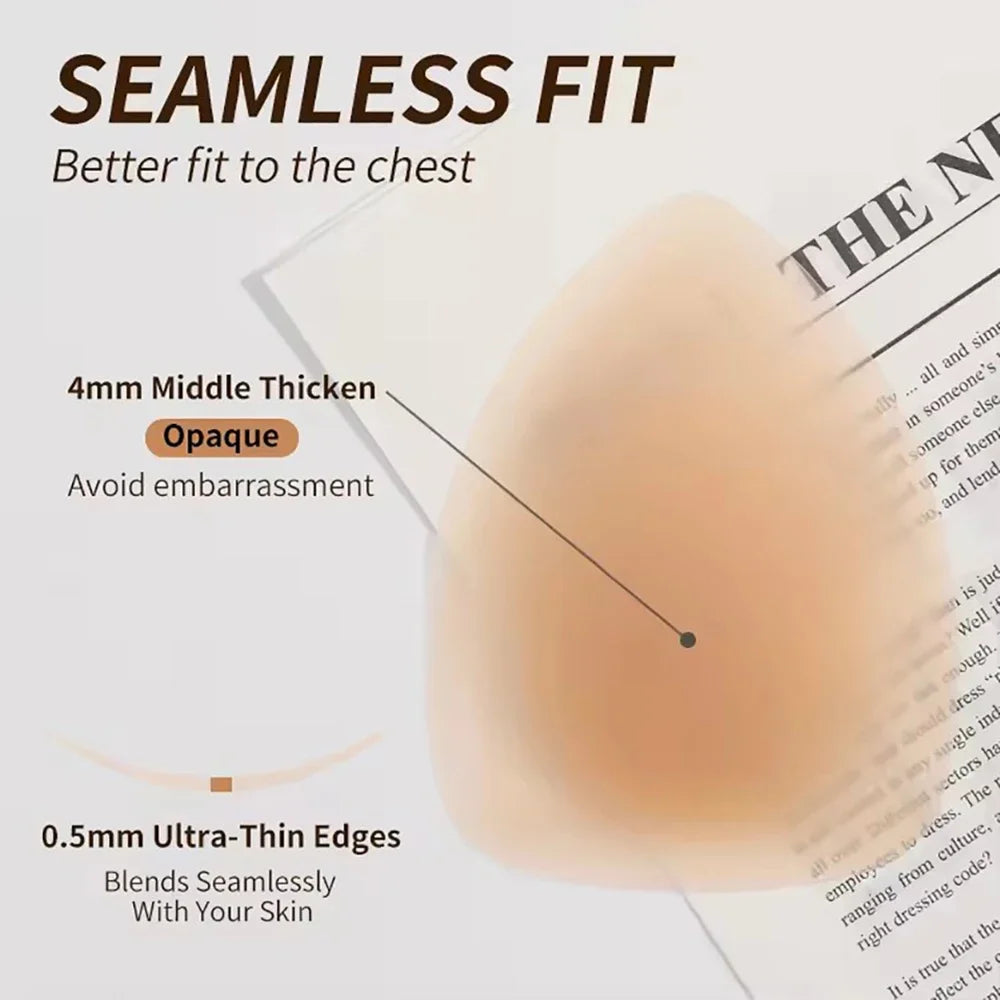 “Triangle Silicone Nipple Covers – Invisible & Reusable”